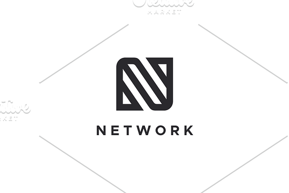 Network - Letter N Logo in Logo Templates - product preview 2