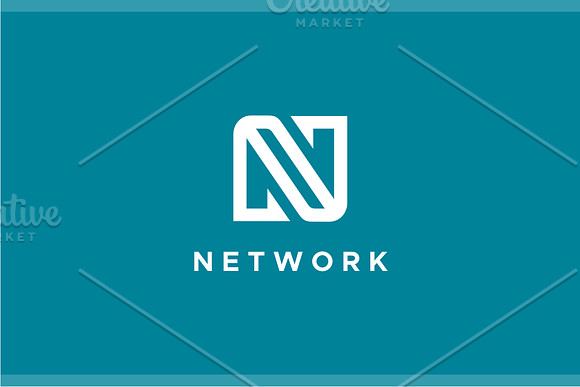 Network - Letter N Logo in Logo Templates - product preview 1