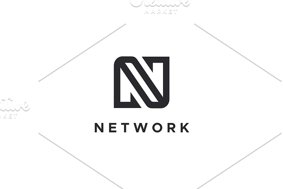 Network - Letter N Logo in Logo Templates - product preview 2