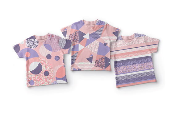 90s vibes geometry patterns set in Patterns - product preview 1