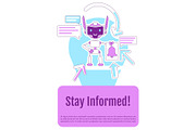 Online notification bot poster