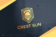 Crest Sun Logo Template