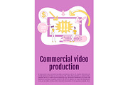 Commercial video production poster