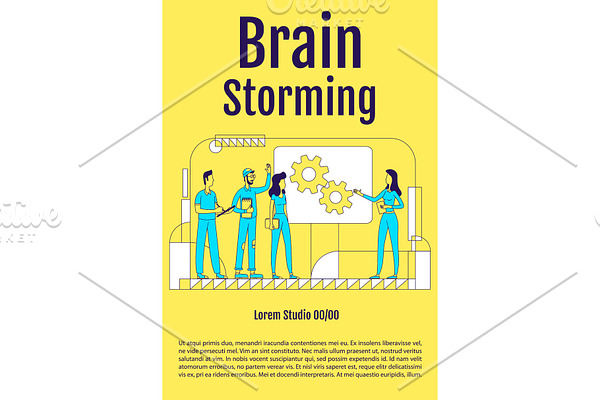 Brainstorming poster template