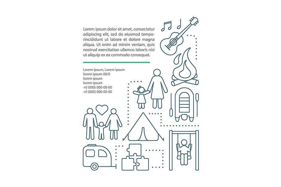 Family, children and parents camp in Icons - product preview 8