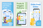 Food delivery special offers flyers