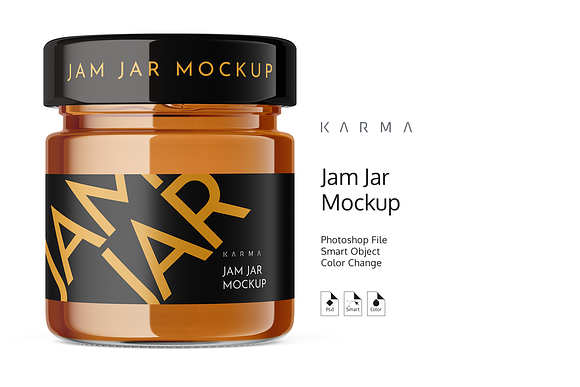 Jar Jam Mockup in Product Mockups - product preview 3