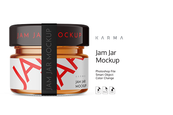 Jar Jam Mockup 2 in Product Mockups - product preview 3