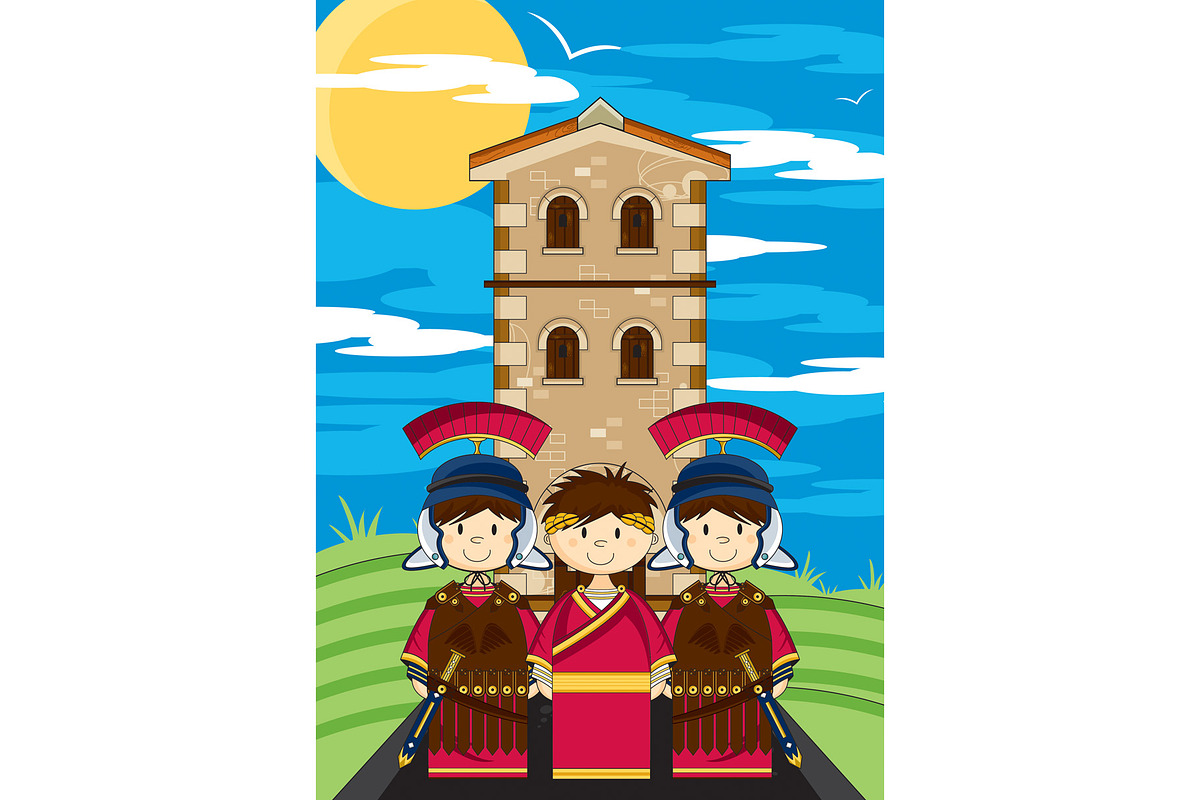 Roman Emperor with Soldiers in Illustrations - product preview 8