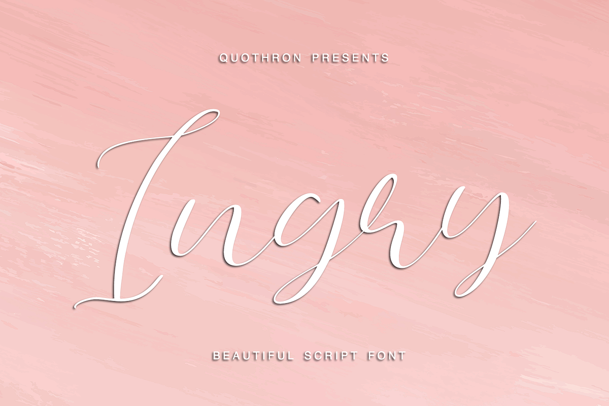 Ingry Script in Script Fonts - product preview 8