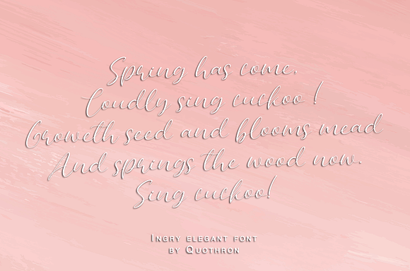 Ingry Script in Script Fonts - product preview 2
