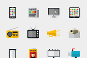Advertisement and marketing icons