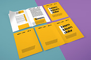 Open and Closed Brochures Mockup