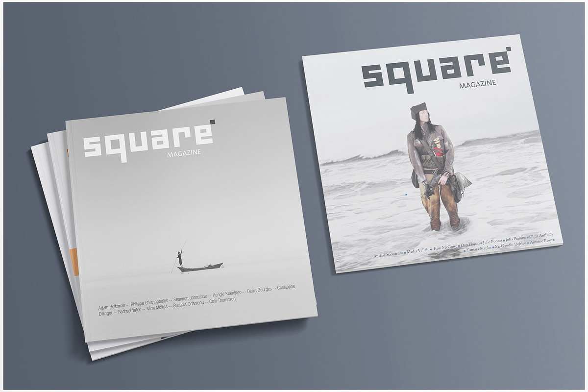 Square Magazine Covers mock-up in Print Mockups - product preview 8