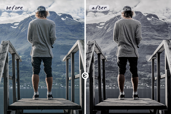 Moody Black - Lightroom Presets in Add-Ons - product preview 3