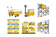 Set of Warehouse Elements