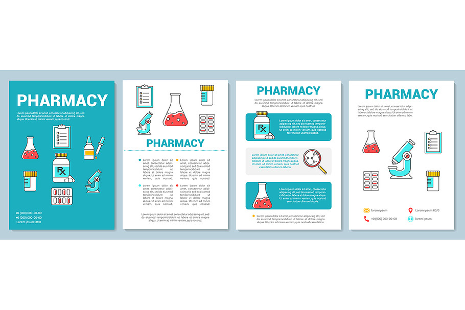 Medicine production industry in Brochure Templates - product preview 8