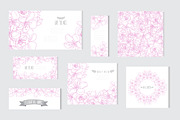 Pink Cherry Blossom Cards