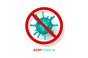 Stop coronavirus, virus strain of