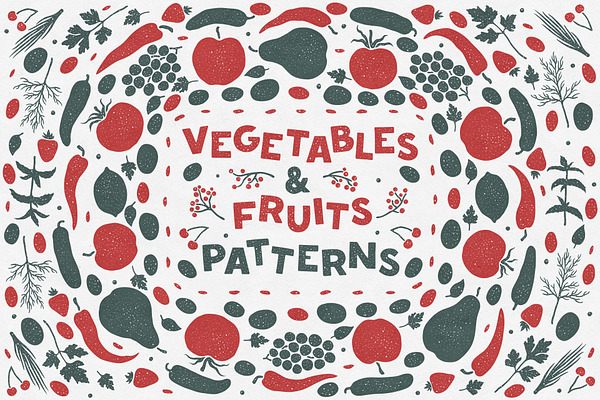 Vegetables & Fruits Patterns
