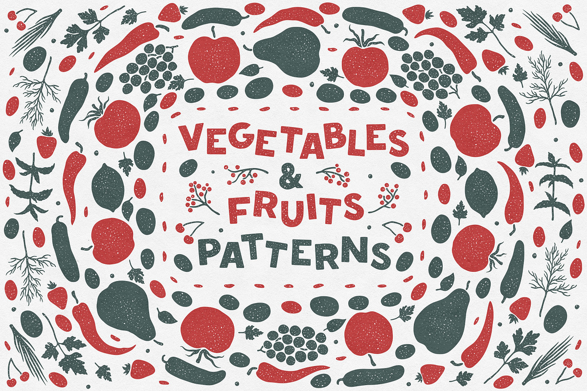 Vegetables & Fruits Patterns in Patterns - product preview 8