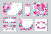 Hydrangea Floral Cards