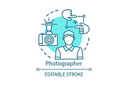 Photographer concept icon
