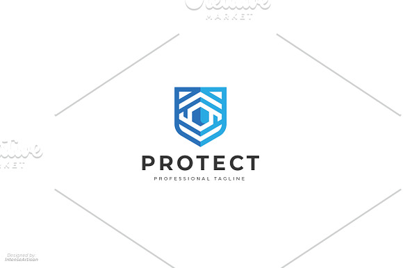 Protection Shield Logo in Logo Templates - product preview 1