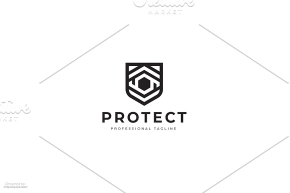 Protection Shield Logo in Logo Templates - product preview 2