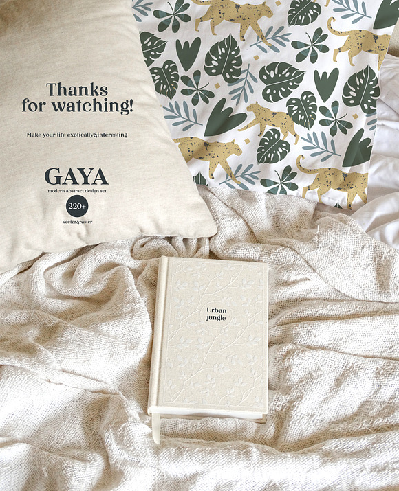 ☽GAYA☾ modern abstract design set in Illustrations - product preview 8