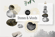 Stones & Woods watercolor collection