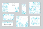 Blue Cornflowers Card Templates
