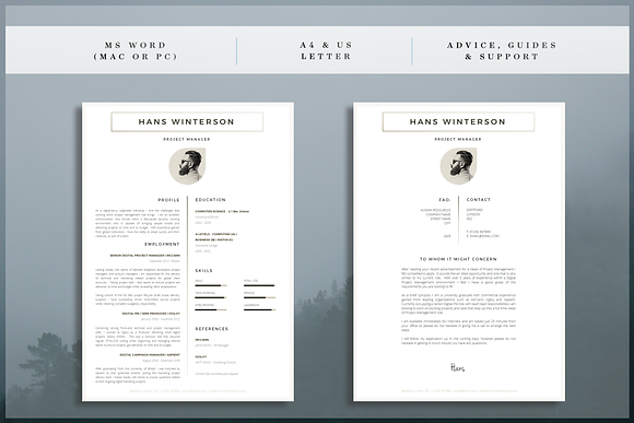Resume Template / CV Template in Resume Templates - product preview 1
