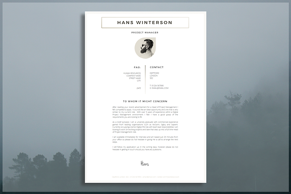 Resume Template / CV Template in Resume Templates - product preview 2