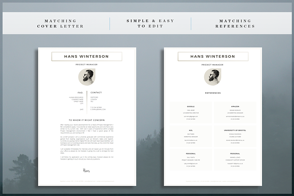 Resume Template / CV Template in Resume Templates - product preview 3