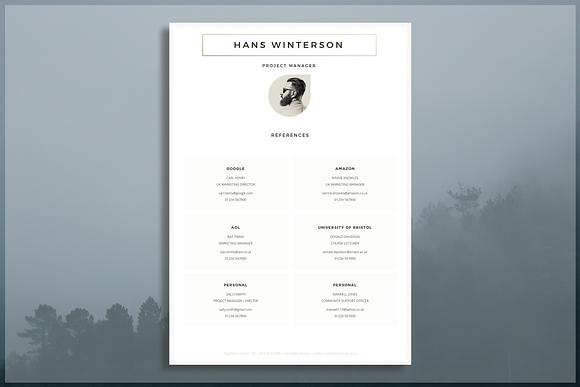 Resume Template / CV Template in Resume Templates - product preview 4