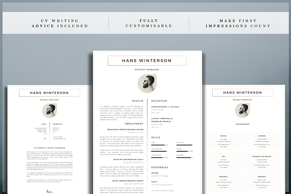Resume Template / CV Template in Resume Templates - product preview 5