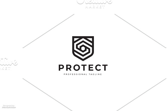 Protect Shield Logo in Logo Templates - product preview 2