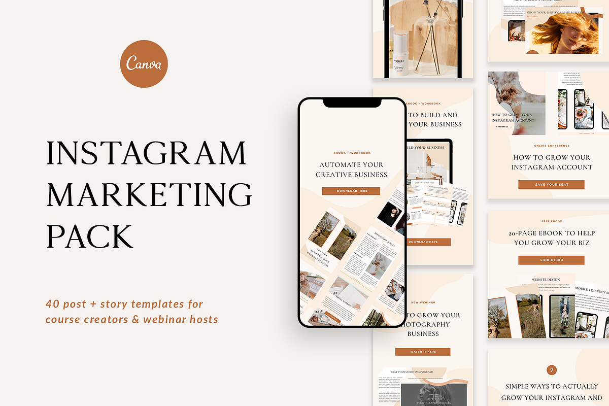 Instagram Marketing Pack | CANVA in Instagram Templates - product preview 8
