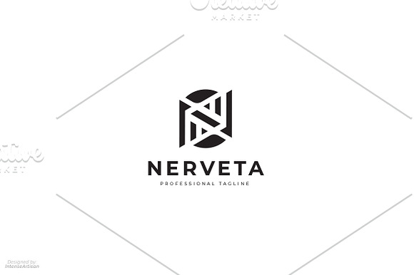 Nerve Data - N Letter Logo in Logo Templates - product preview 2