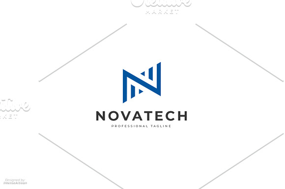 Novatech - N Letter Logo in Logo Templates - product preview 1