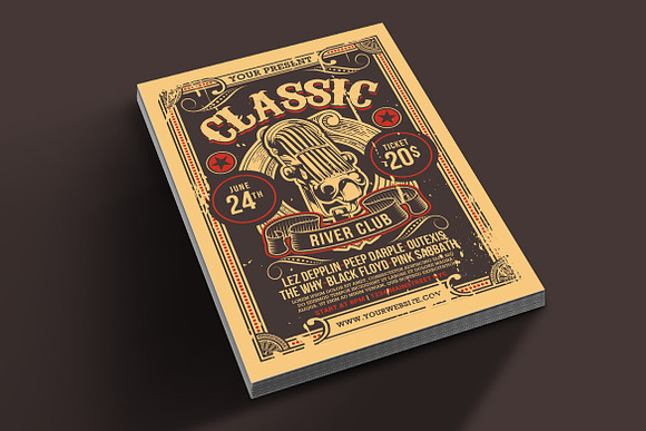 Classic Music Show in Flyer Templates - product preview 1