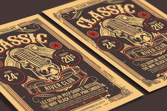 Classic Music Show in Flyer Templates - product preview 3