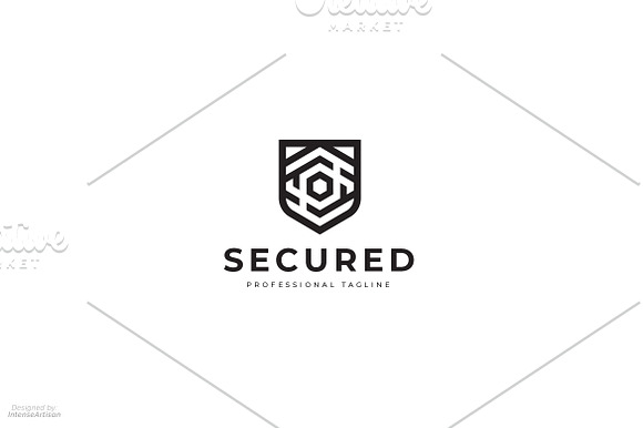 Secure Shield Logo in Logo Templates - product preview 1