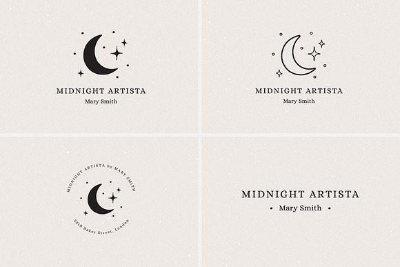 24 Celestial Logo Templates Pack in Logo Templates - product preview 2