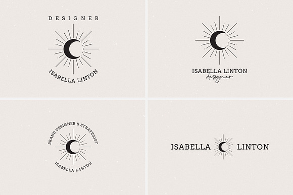 24 Celestial Logo Templates Pack in Logo Templates - product preview 4