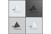 Tetrahedrons Figures, Vector Prisms