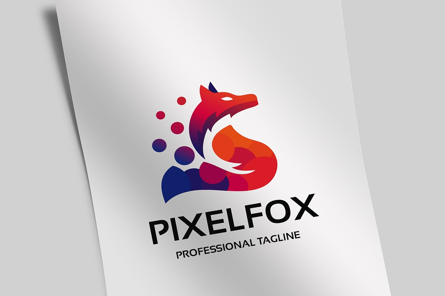 Pixel Fox Logo in Logo Templates - product preview 8