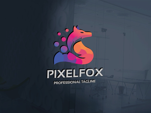 Pixel Fox Logo in Logo Templates - product preview 1