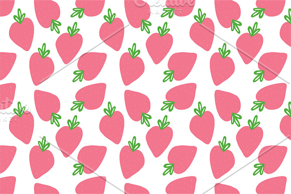 Scattered Strawberry Pattern in Patterns - product preview 1